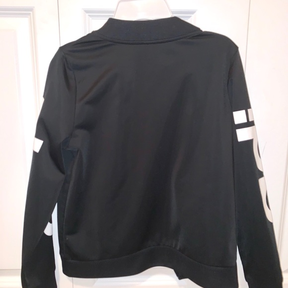 Kids Adidas black and white jacket - Picture 2 of 5